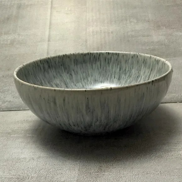 Denby Halo Speckle Coupe‎ Cereal Bowl Blue Grey, Made in England 6.5" - Picture 4 of 7
